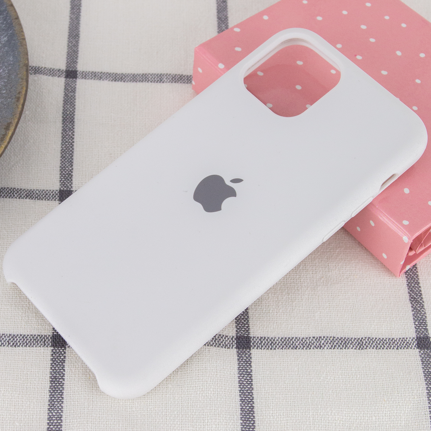 Silicone Case (AA) для iPhone 11 (6.1") (White)-1